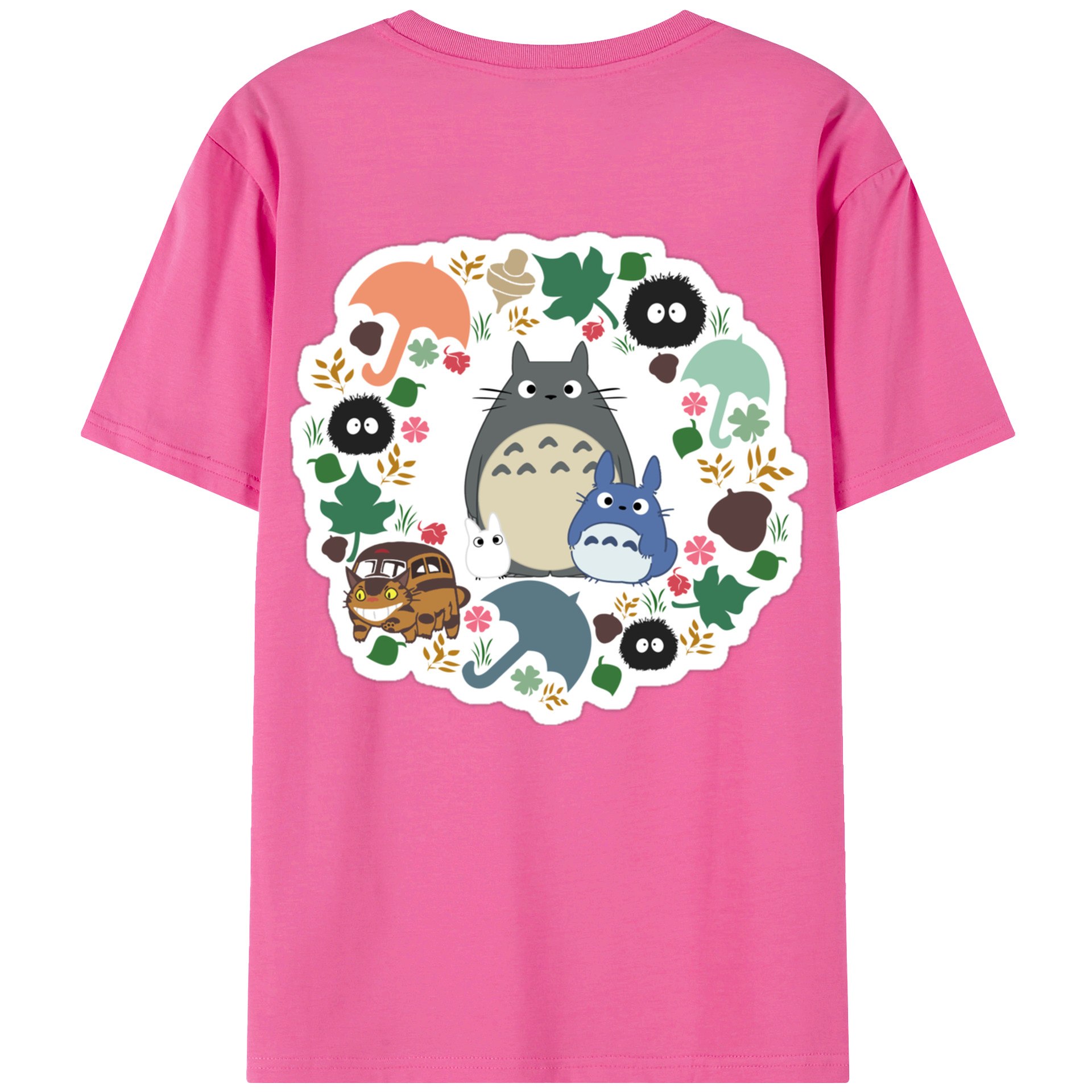 （画像用） となりのトトロ 草壁メイ 草壁サツキ My Neighbor Totoro Satsuki Kusakabe Mei Kusakabe レディース半袖Tシャツ(バックプリント)